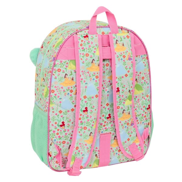 Skoletaske Disney Princess Bloom Grøn Pink 33 x 42 x 14 cm