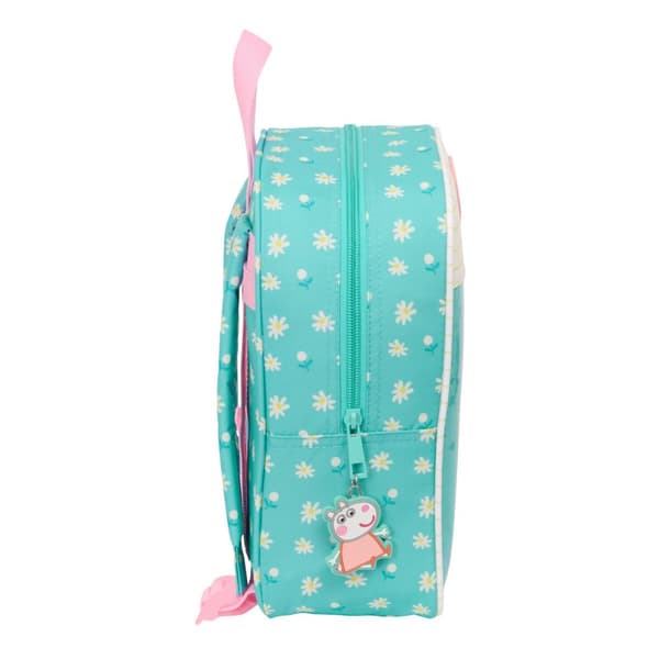 Børnetaske Peppa Pig Pretty flowers Gul Mint 22 x 27 x 10 cm