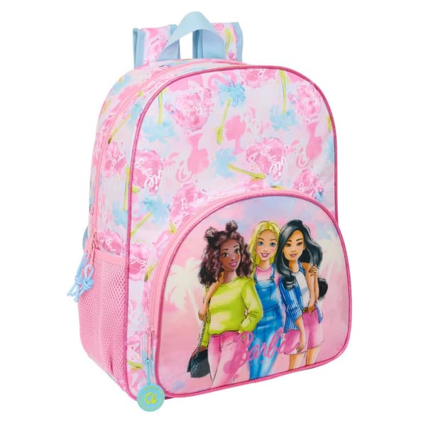 Skolryggsäck Barbie Painterly Rosa Himmelsblå 33 x 42 x 14 cm