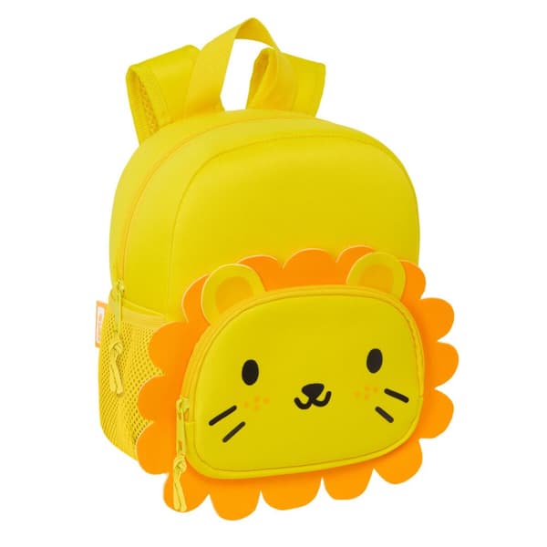 Barnryggsäck Safta Leon Gul 20 x 25 x 9 cm