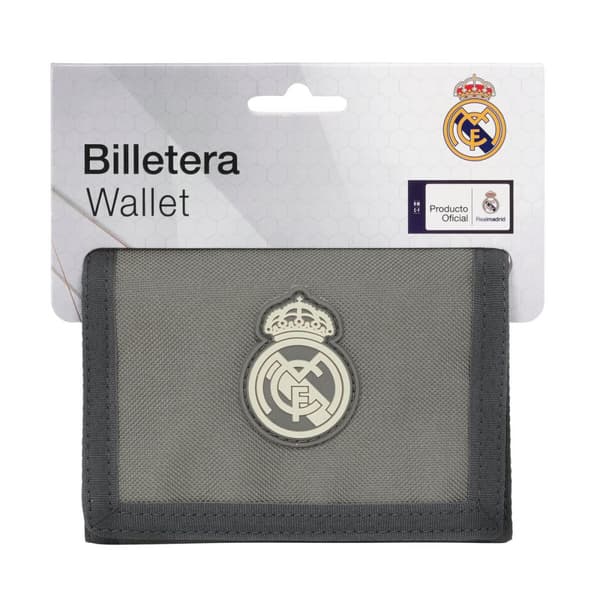 Plånbok Real Madrid C.F. Real Madrid Grå 12,5 x 9,5 x 1 cm