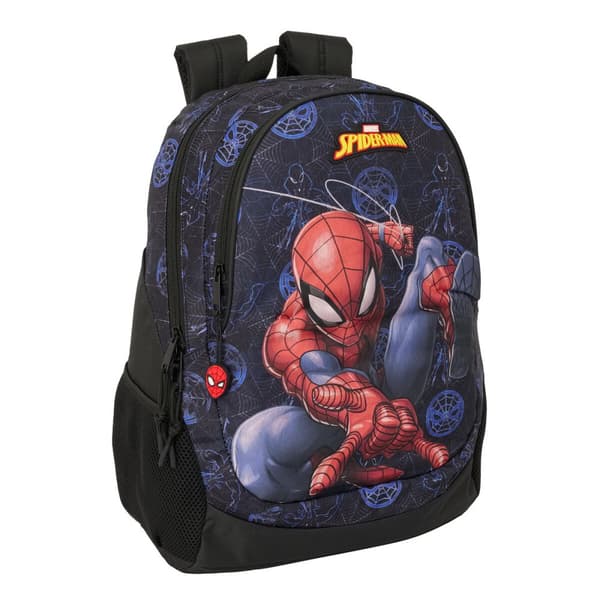 Skoletaske Spider-Man Attack Sort 32 x 44 x 16 cm