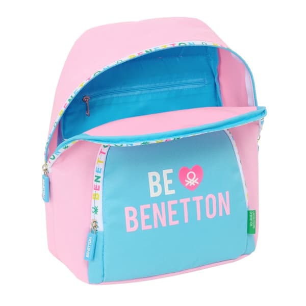 Rento reppu Benetton Unique Pinkki Turkoosi 25 x 30 x 13 cm