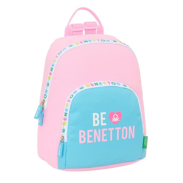 Rento reppu Benetton Unique Pinkki Turkoosi 25 x 30 x 13 cm