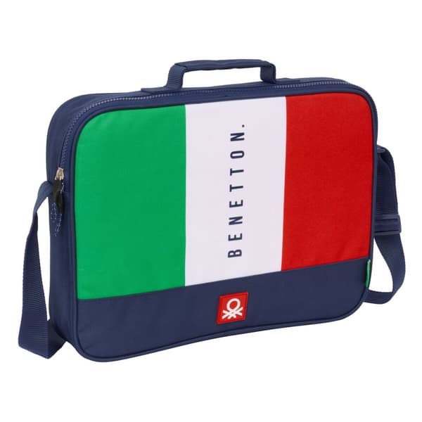Koulusalkku Benetton Flag Laivastonsininen 38 x 28 x 6 cm