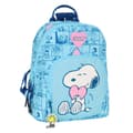 Miniatyrbilde 1 av 4: Uformell ryggsekk Snoopy Love Lyse Blå 25 x 30 x 13 cm