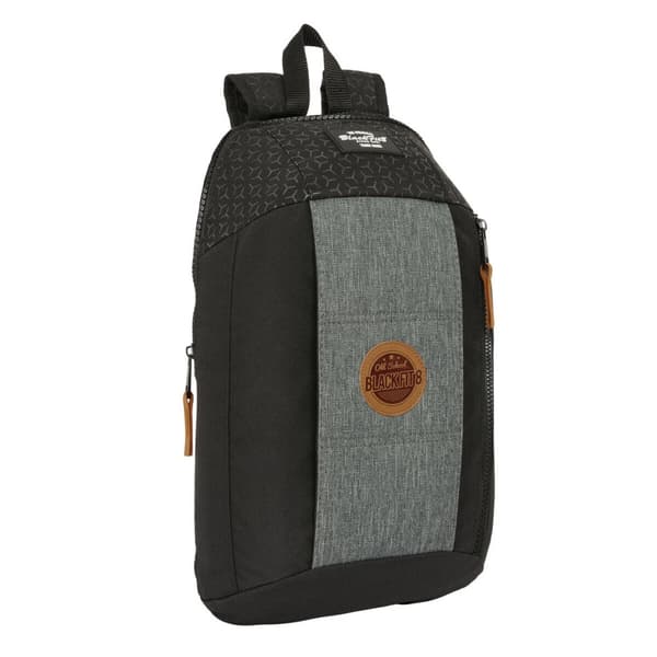 Uformell ryggsekk BlackFit8 Old school Svart Grå 22 x 39 x 10 cm