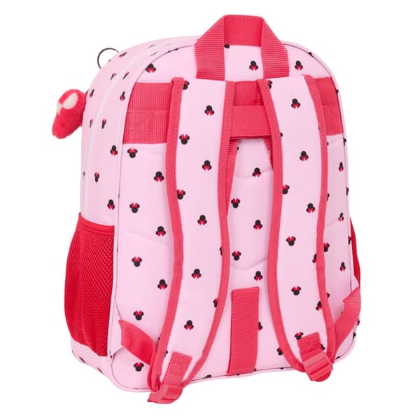 Skoletaske Minnie Mouse Naive Pink 32 x 38 x 12 cm