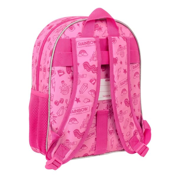 Skoletaske Rainbow High Shine Multifarvet 28 x 34 x 10 cm