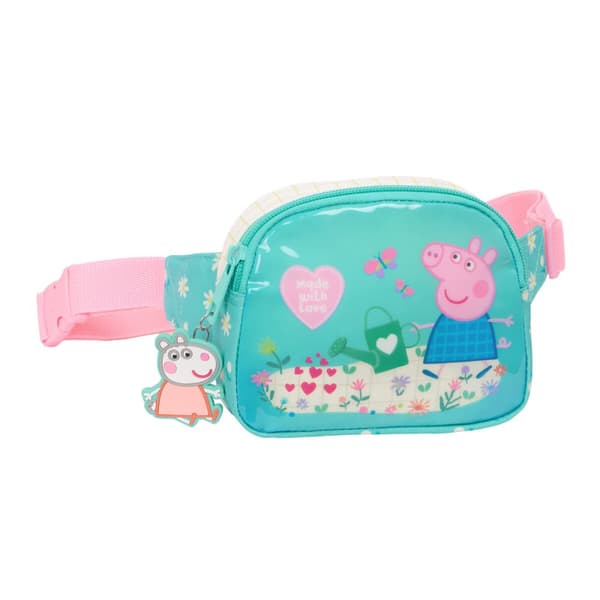 Midjeväska Peppa Pig Pretty flowers Gul Mint 14 x 11 x 4 cm