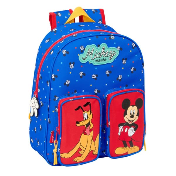 Skolryggsäck Mickey Mouse Clubhouse Good day Blå 28 x 34 x 10 cm