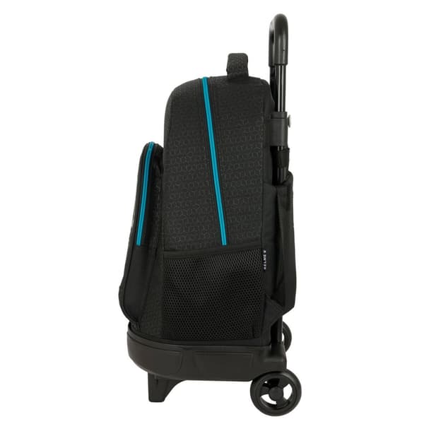 Skolerygsæk med Hjul Kelme Iron Sort 33 x 45 x 22 cm