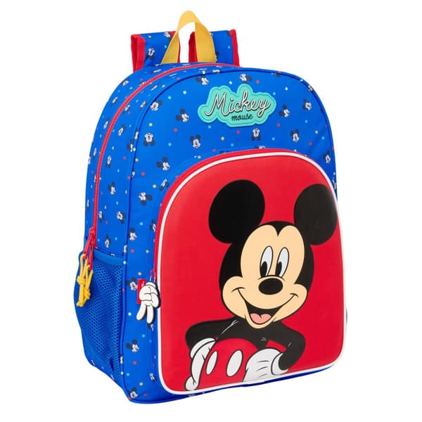 Skoletaske Mickey Mouse Clubhouse Good day Blå 33 x 42 x 14 cm