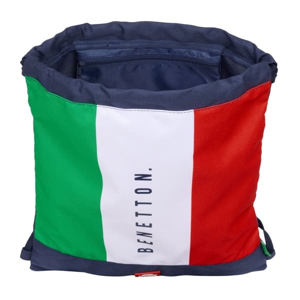 Rygsæk med Snore Benetton Flag Marineblå 35 x 40 x 1 cm