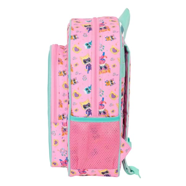 Koululaukku SuperKitties Pinkki Turkoosi 26 x 34 x 11 cm