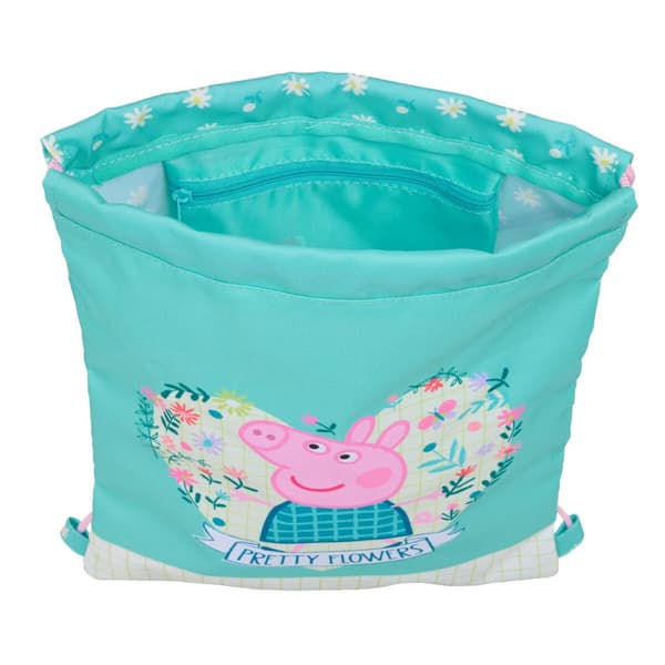 Narureppu Peppa Pig Pretty flowers Keltainen Mintunvihreä 26 x 34 x 1 cm