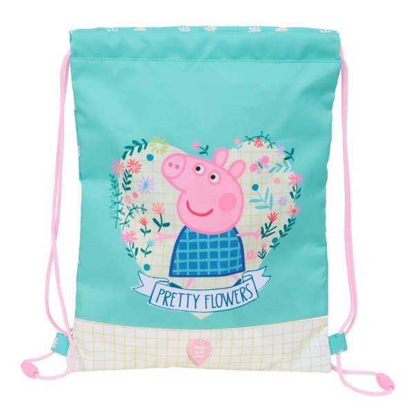 Narureppu Peppa Pig Pretty flowers Keltainen Mintunvihreä 26 x 34 x 1 cm