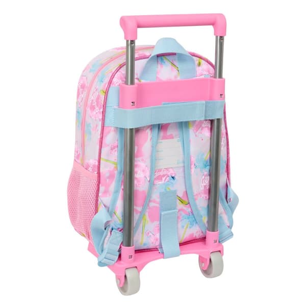 Skolväska med hjul Barbie Painterly Rosa Himmelsblå 26 x 11 x 67 cm 26 x 34 x 11 cm