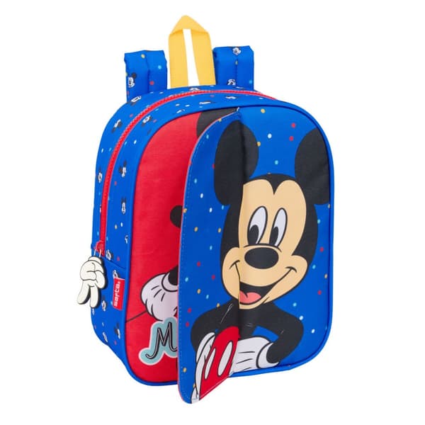 Skolryggsäck Mickey Mouse Clubhouse Good day Blå 22 x 27 x 10 cm