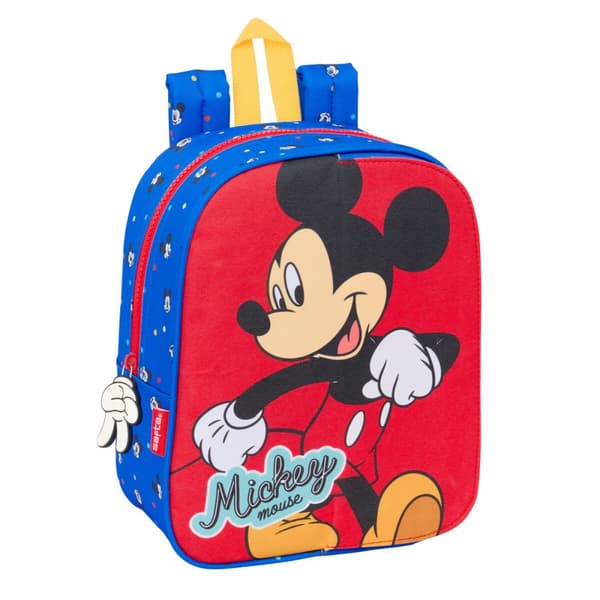 Skolryggsäck Mickey Mouse Clubhouse Good day Blå 22 x 27 x 10 cm
