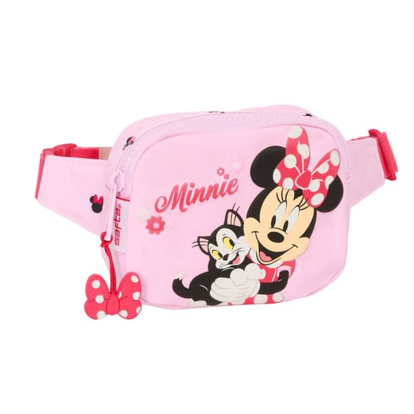 Bæltetaske Minnie Mouse Naive Pink 14 x 11 x 4 cm