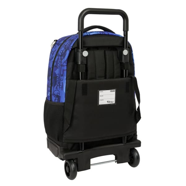 Reppu pyörillä El Niño Roller Sininen Musta 33 x 45 x 22 cm