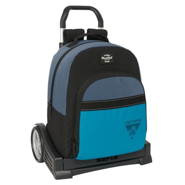 Reppu pyörillä BlackFit8 California Sininen Musta 32 x 42 x 15 cm