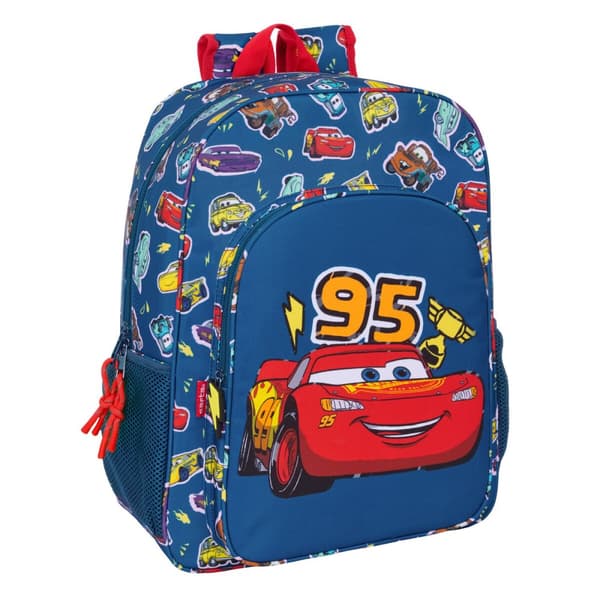 Skolryggsäck Cars Racing Marinblå 33 x 42 x 14 cm