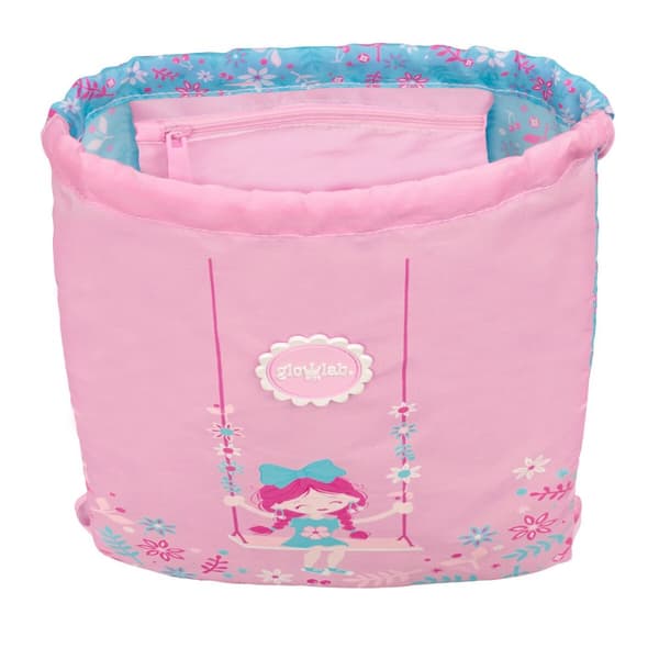Skopåse med remmar Glow Lab Swing Multicolour 26 x 34 x 1 cm