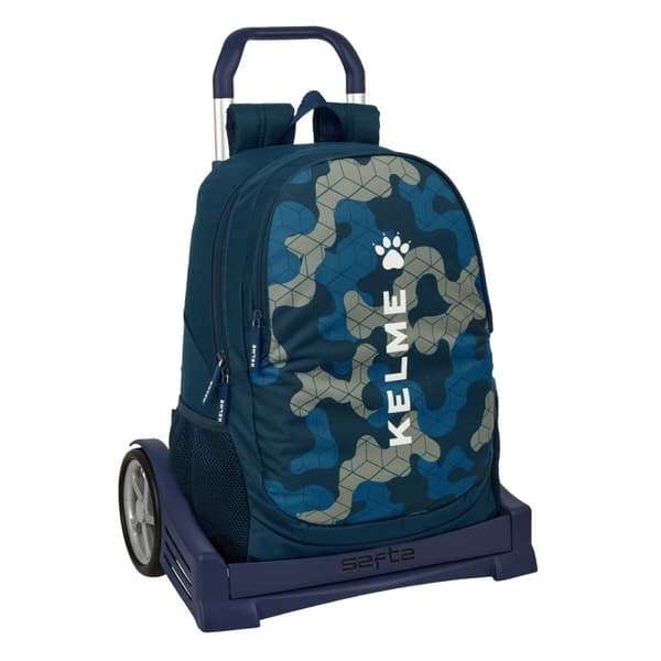 Skolväska med hjul Kelme Epic Marinblå 32 x 44 x 16 cm