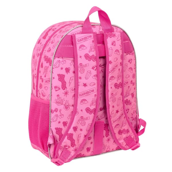 Skoletaske Rainbow High Shine Multifarvet 33 x 42 x 14 cm