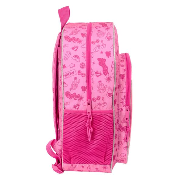 Skoletaske Rainbow High Shine Multifarvet 33 x 42 x 14 cm