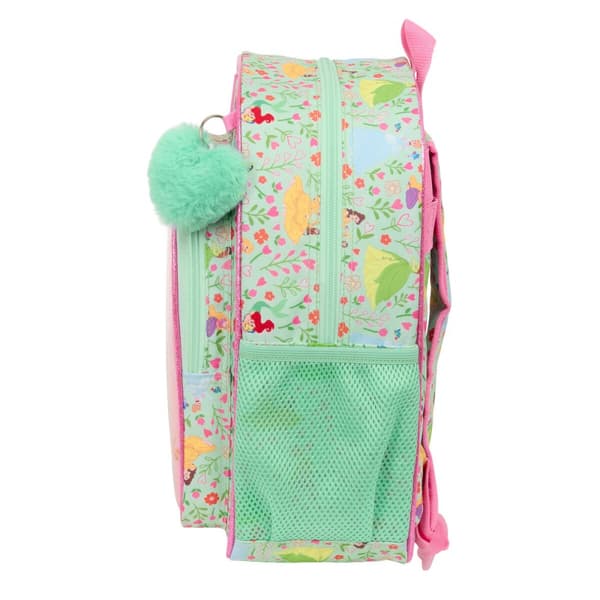 Skoletaske Disney Princess Bloom Pink Akvamarin 26 x 34 x 11 cm