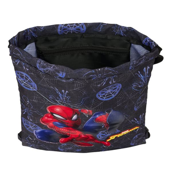 Rygsæk med Snore Spider-Man Attack Sort 26 x 34 x 1 cm