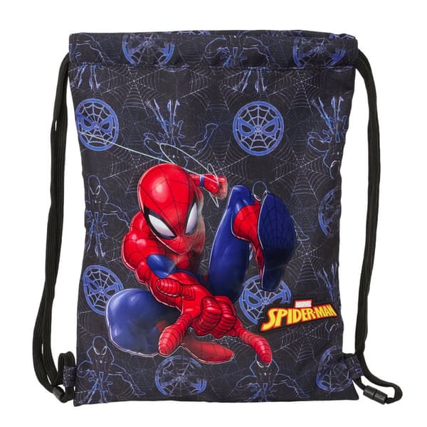 Rygsæk med Snore Spider-Man Attack Sort 26 x 34 x 1 cm