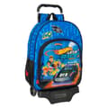 Miniatyrbilde 1 av 3: Skoleryggsekk med Hjul Hot Wheels Let's race Blå Svart 33 x 42 x 14 cm