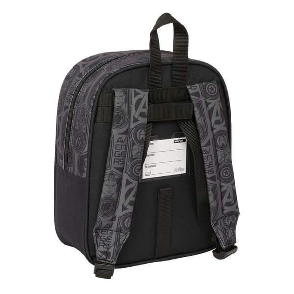 Skolebag The Avengers Vendetta Svart 22 x 27 x 10 cm