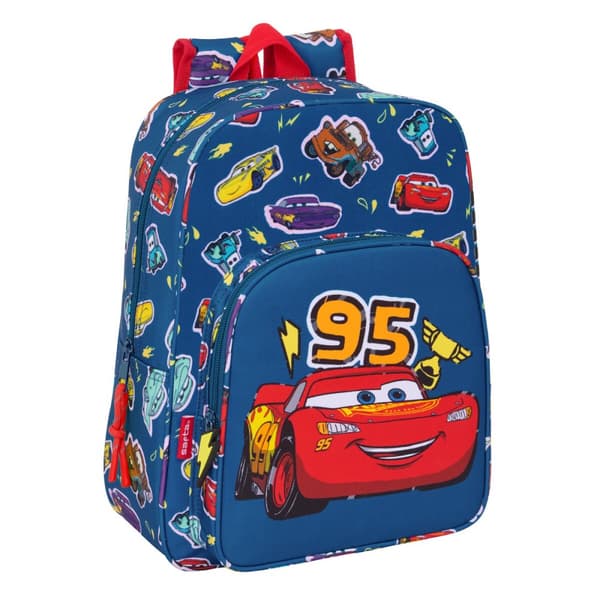 Skolebag Cars Racing Marineblå 27 x 33 x 10 cm
