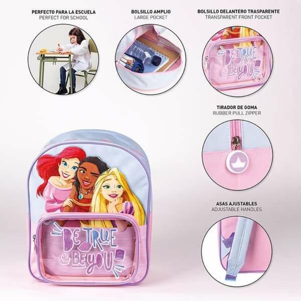 Koululaukku Disney Princess Sininen