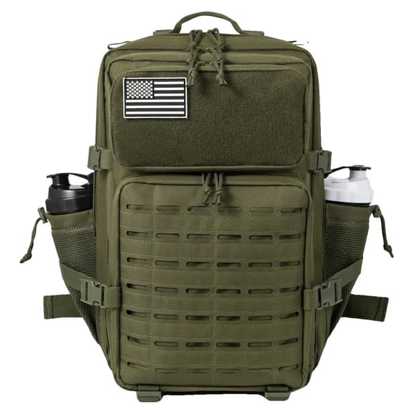 Taktisk Militär Ryggsäck, 45L Kapacitet, Hållbart Polyester Material,45L Grön