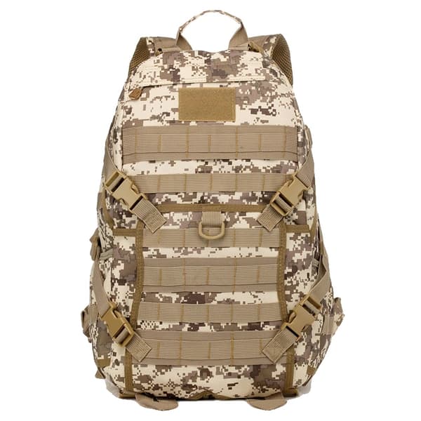 Letvægts Vandretursrygsæk, Holdbart Oxford Materiale, 35L Kapacitet,Desert Digital