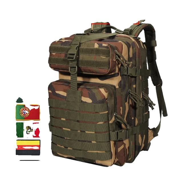 Multifunktionel Militær Vandrebags, 50L Kapacitet, Holdbart 900D Nylon,50L Jungle Camo