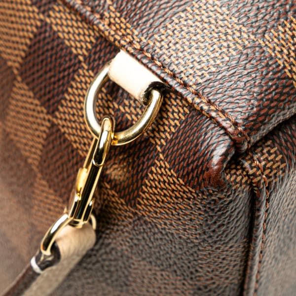 Pre-owned Louis Vuitton Damier Ebene Clapton Brown