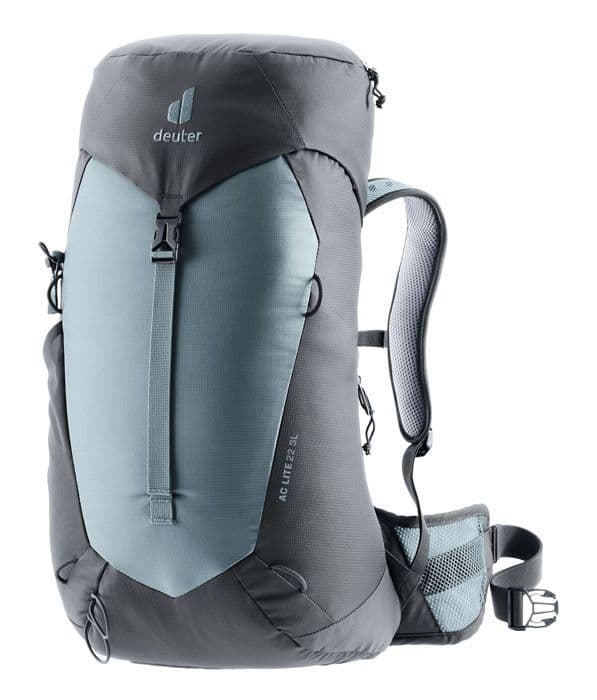 Deuter ryggsäck grå-blå mörkgrå för kvinnor - AC Lite Backpack 22 SL Shale - Grafit 257830