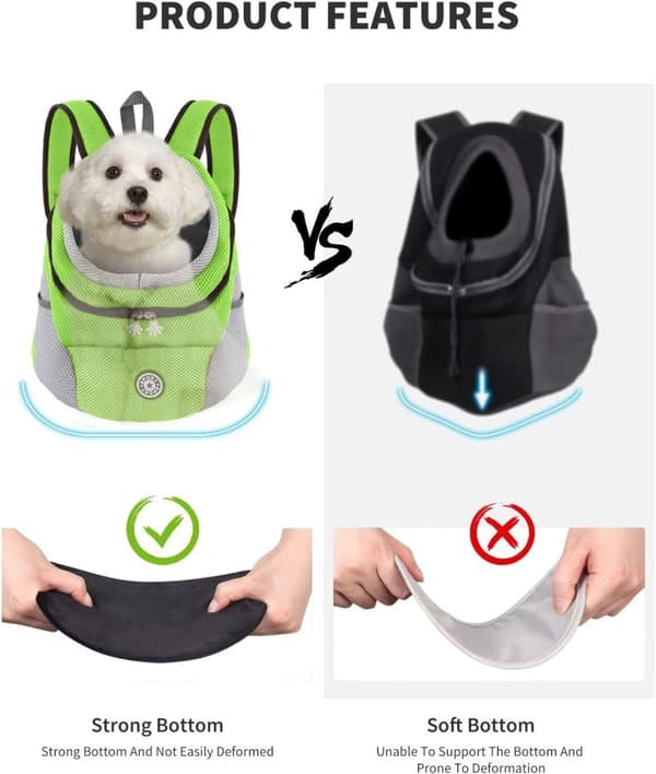 Hundryggsäck transportväska för hund (M)