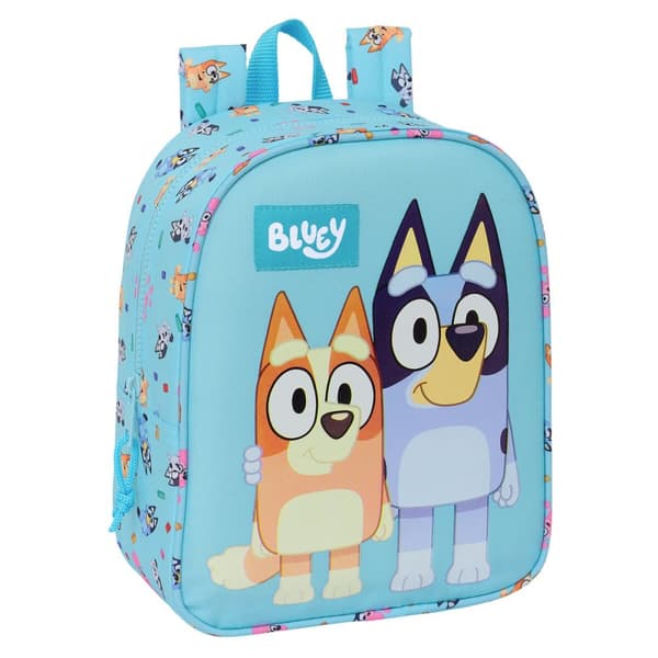 Skolebag Bluey Himmelblå 22 x 27 x 10 cm