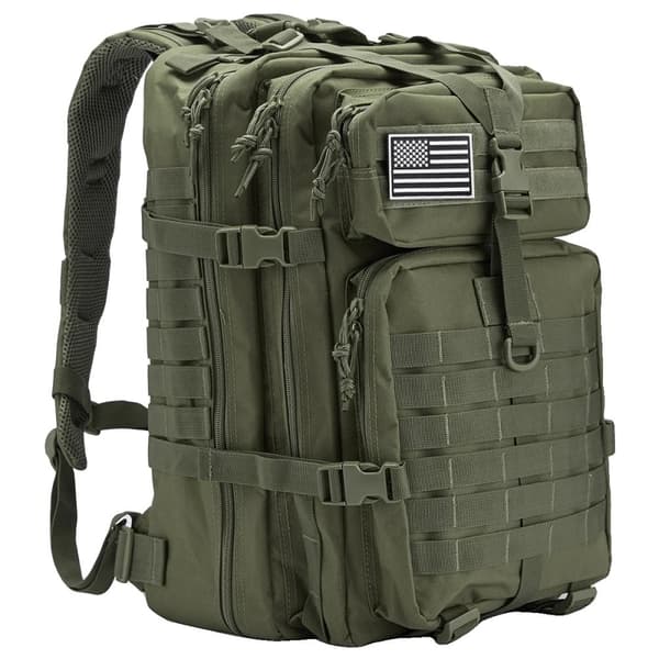 50L Taktisk Rygsæk, Holdbart Polyester, Molle System Kompatibel,Grøn