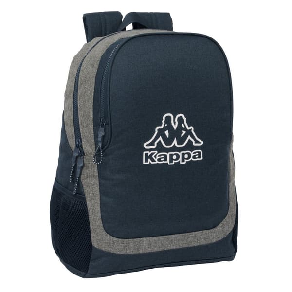 Skolebag Kappa Dark navy Grå Marineblå 32 x 44 x 16 cm