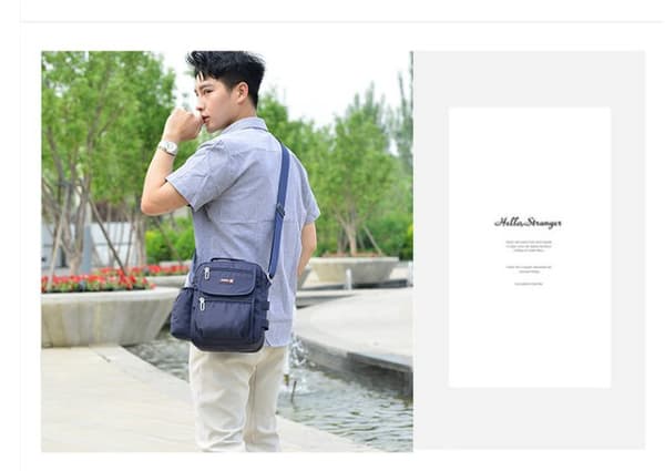 INF Herre Crossbody Taske med Vandflaskeholder