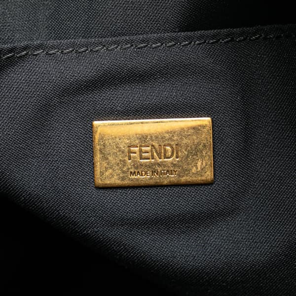 Pre-owned Fendi Joshua Vides Small Nylon Baguette Backpack Blue